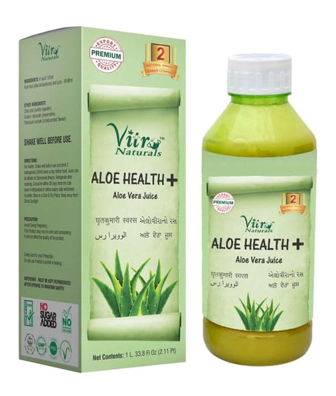 Vitro Naturals Aloe Health and Aloe Vera Juice 1L